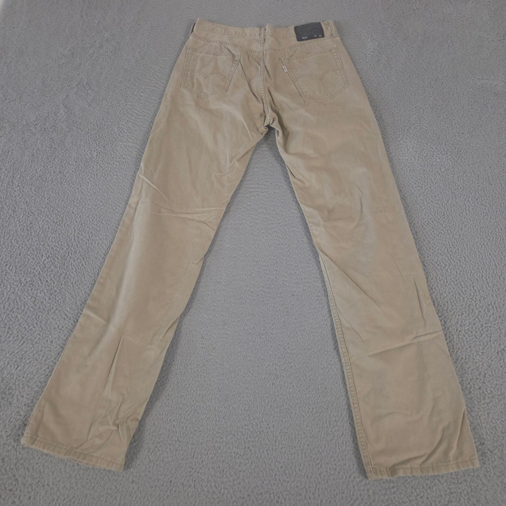 Levi's Jeans Mens 34x36 Khaki 514 Straight Leg Cotton Twill Pants Preppy Casual